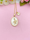 Snowdrop January Flower Necklace Birthday Gifts, Personalized Gifts, N4883