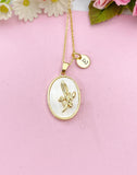 Snowdrop January Flower Necklace Birthday Gifts, Personalized Gifts, N4883