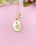 Snowdrop January Flower Necklace Birthday Gifts, Personalized Gifts, N4883