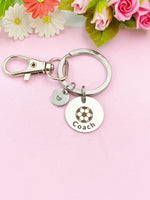 Soccer Coach Charm Keychain – Personalized Gift for Sports Mentor, D537A