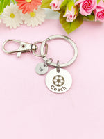 Soccer Coach Charm Keychain – Personalized Gift for Sports Mentor, D537A