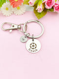 Soccer Coach Charm Keychain – Personalized Gift for Sports Mentor, D537A