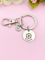 Soccer Coach Charm Keychain – Personalized Gift for Sports Mentor, D537A