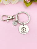 Soccer Coach Charm Keychain – Personalized Gift for Sports Mentor, D537A