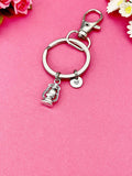 Silver Lantern Charm Necklace or Keychain, Guiding Achieve Goal Gifts Idea, N 5476M