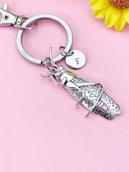 Grasshopper Charm Keychain – Insect Charm for Nature Lovers, N6473