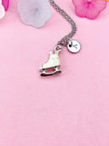 Ice Skates Charm Necklace – Winter Sports Jewelry for Skating Fans, N6475