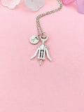 Wine Opener Necklace – Corkscrew Pendant for Sommeliers & Hosts, N6478