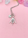 Wine Opener Necklace – Corkscrew Pendant for Sommeliers & Hosts, N6478