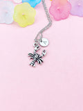 Silver Lobster Charm Necklace – Nautical Jewelry for Ocean Lovers,  N6481