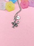 Silver Lobster Charm Necklace – Nautical Jewelry for Ocean Lovers,  N6481
