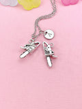 Chainsaw Charm Necklace – Funny Gift for Tree Cutters & Horror Lovers, N6482