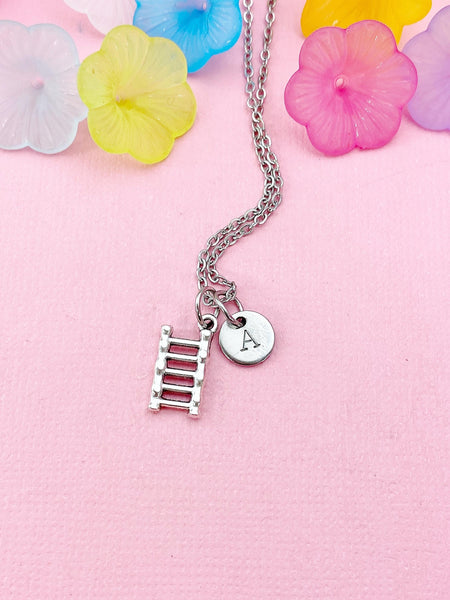 Ladder Charm Necklace – Symbolic Jewelry for Builders & Firefighters, N6483