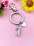 Otter Charm Keychain or Necklace in Silver, N 6394K