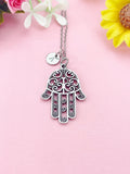 Hansa Hand Charm Necklace in Silver, N6396