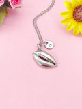 Lip Mouth Silver Charm Necklace, N6397N