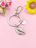 Lip Mouth Silver Charm Keychain or Necklace, N6397K