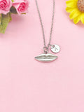 Mouth Silver Charm Necklace, N6398N