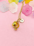 Globe Charm Necklace – Gift for Professionals, Graduates and Dreamers, N6489