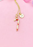 Candy Cane Charm Necklace – Gift for Career Milestones & Holiday Motivation, N6490