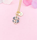 Dollar Symbol Charm Necklace – Ambition, Success & Financial Confidence Gift, N6491