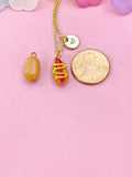 Funny Food Hot Dog Charm Necklace – Unique Gift for Entrepreneurs, Coworkers & Go-Getters, N6492