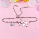 Musical Note Charm Bracelet – Gift for Music Teachers, Students & Creative Professionals, N6493
