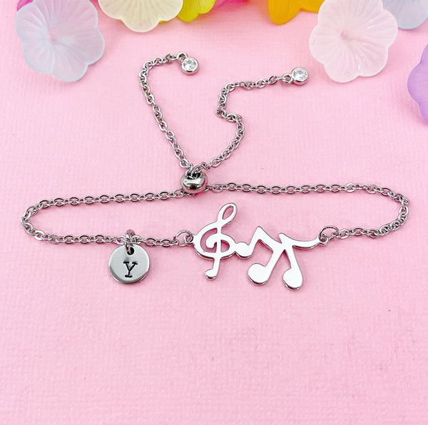 Musical Note Charm Bracelet – Gift for Music Teachers, Students & Creative Professionals, N6493