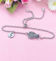Guardian Angel Wings Charm Bracelet in Silver, N6399