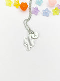 Silver Cactus Charm Necklace, N6497S