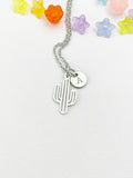 Silver Cactus Charm Necklace, N6497S