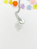 Silver Cactus Charm Necklace, N6497S