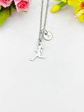Running Athlete Charm Necklace – Strength, Progress & Dedication, N6499