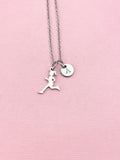 Running Athlete Charm Necklace – Strength, Progress & Dedication, N6499