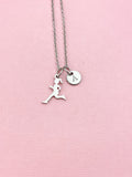 Running Athlete Charm Necklace – Strength, Progress & Dedication, N6499