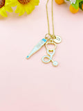 Thermometer Stethoscope Charm Necklace – Medical Jewelry Gift for Nurses, Doctors, EMTs & Healthcare Workers, N6509