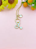 Stethoscope Charm Necklace – Medical Jewelry Gift for Nurses, Doctors, EMTs & Healthcare Workers, N6513