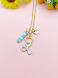 Phlebotomy Blood Tube Stethoscope Charm Necklace – Medical Jewelry Gift for Phlebotomists, Nurses, Doctors & Healthcare Workers, N6515