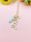 Phlebotomy Blood Tube Stethoscope Charm Necklace – Medical Jewelry Gift for Phlebotomists, Nurses, Doctors & Healthcare Workers, N6515