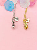 Acorn Charm Necklace - Silver, Gold, Bronze or Rose Gold, N6403