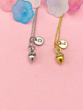 Acorn Charm Necklace - Silver, Gold, Bronze or Rose Gold, N6403