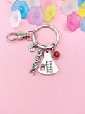 Science Charm Keychain – DNA, Beaker Gift for Lab Tech or Student, N988Z