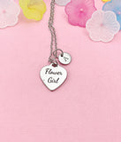 Flower Girl Necklace, Wedding Gift from Bride, Personalized Jewelry for Little Girls, Bridal Party Keepsake, D587