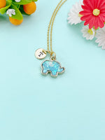 Gold Elephant Necklace – Dainty Animal Jewelry Gift for Women, Good Luck Charm, Minimalist Safari Pendant, N2609