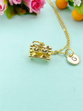 Heart on Park Bench Charm Necklace – Romantic Jewelry Gift for Couples, Nature Lovers & Sentimental Souls, N6517
