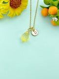 Lemon Charm Necklace – Fresh Fruit Jewelry Gift for Women, Summer Accessory, Citrus Pendant for Nature Lovers, N5052