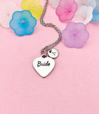 Bride Necklace, Dainty Wedding Jewelry, D588