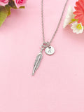 Feather Charm Necklace, Freedom and New Beginnings, N6417