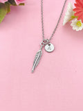 Feather Charm Necklace, Freedom and New Beginnings, N6417