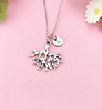 Coral Charm Necklace, N6423